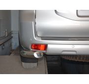 Защита заднего бампера угловая малая 76 Toyota Land Cruiser Prado 150 2017