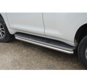 Защита штатного порога 60 Toyota Land Cruiser Prado 150 2014