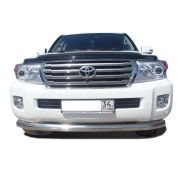 Защита переднего бампера  с гибами 76 Toyota Land Cruiser 200  2013