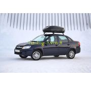 Багажный бокс PT GROUP Turino Compact 360 141х83х45 ( 2-х стороннее открытие, черный )