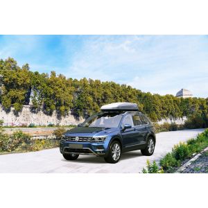 Багажный бокс LUX IRBIS 206 470L 2060х750х360 ( 2-е стороннее открытие, серый матовый)