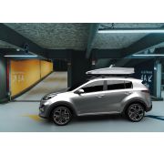 Багажный бокс LUX IRBIS 206 470L 2060х750х360 ( 2-е стороннее открытие, серый глянцевый)