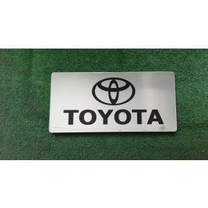 Табличка вместо японского номера Toyota ( черная )