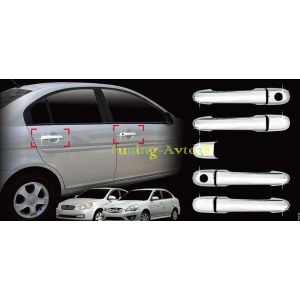 Хром накладки на ручки дверей Hyundai Verna 2009-