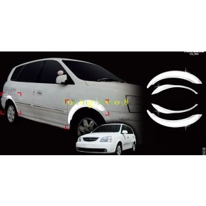 Хром накладки на колесные арки Kia Carens 2002-2006