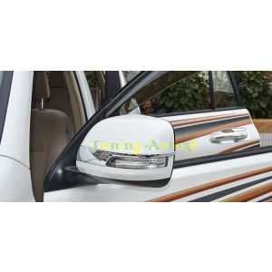Хром накладки на зеркала ( реснички ) Toyota Land Cruiser J200 2012-2018
