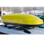 Багажный бокс YUAGO 460л 186*86*46 см (1-е стороннее открытие, желтый глянец)