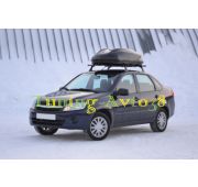 Багажный бокс PT GROUP Turino Compact 360 141х83х45 ( 1-е стороннее открытие, черный )