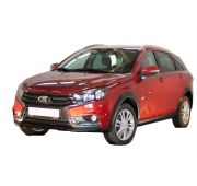 Накладка на передний бампер (АБС) Lada Vesta Седан SW с 2016