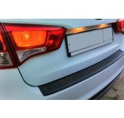 Накладка на задний бампер Киа Рио/KIA Rio 2014-2016 (седан)