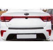 Накладка на задний бампер Киа Рио/KIA Rio 2017 - (седан)
