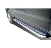 Пороги с накладным листом 60 Volkswagen Amarok 2009