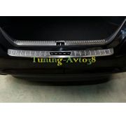 Хром накладка на задний бампер с логотипом  Toyota Camry XV70 2018-