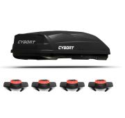 Багажный бокс CYBORT Enzo 530 186x82x46 см (2-х стороннее открытие, черный текстурный )
