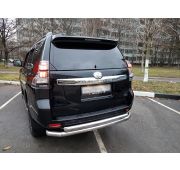 Защита заднего бампера двойная 76/60 Toyota Land Cruiser Prado 150 2010