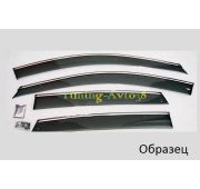 Дефлекторы окон ( ветровики ) c молдингом Ford Explorer 2011-