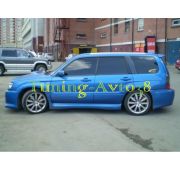 Обвес - боковые пороги STI Subaru Forester SG 2002-2005
