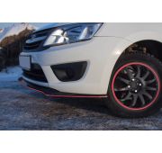 Сплитер переднего бампера Volta Lada Granta (лифт-бек) 2014-
