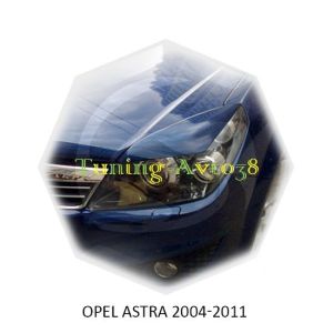 Реснички на фары Opel Astra 2004-2011г