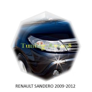 Реснички на фары Renault Sandero 2009-2014г