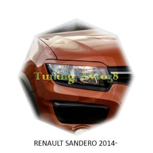 Реснички на фары Renault Sandero 2014г-