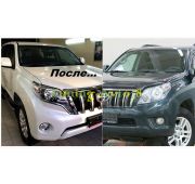 Бампер передний Toyota Land Cruiser Prado 150 2009-2013  в стиле 2015