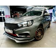 Сплиттер Кураж (цельный, шагрень)  Lada Vesta  2015-