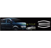 Дефлекторы окон ( ветровики ) хром Hyundai Trajet 1999 -2008