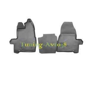 Коврики в салон полиуретан ( черные ) Ford Transit Tourneo Custom (2013) (короткая база) (пер)