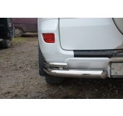 Защита заднего бампера угловая двойная 76/42 Toyota RAV4 2010-2012