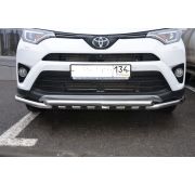 Защита переднего бампера с декором 53/53 Toyota RAV4 2015