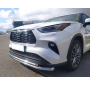 Защита переднего бампера двойная 60/42 Toyota Highlander 2021