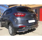 Защита заднего бампера G тройная 60/60/60 Hyundai Creta 2016