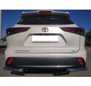 Защита заднего бампера угловая 60 Toyota Highlander 2021