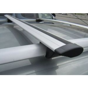 Багажник КРЕПЫШ на рейлинги с крыловидными дугами