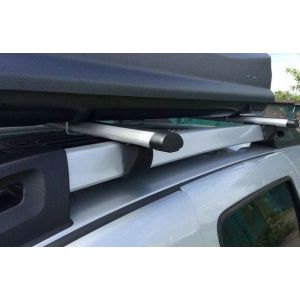 Багажник DUSTER на рейлинги с аэродинамическими дугами