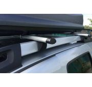 Багажник DUSTER на рейлинги с аэродинамическими дугами
