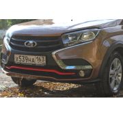 Накладка на передний бампер LADA XRAY/Лада Х-рей 2016