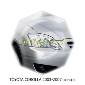 Реснички на фары Toyota Corolla Allex/ Runx 2003-2007г (хетчбек)