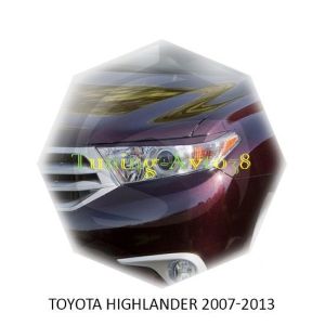 Реснички на фары Toyota Highlander 2007-2012г