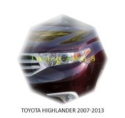 Реснички на фары Toyota Highlander 2007-2012г