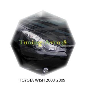 Реснички на фары Toyota Wish 2003-2009г