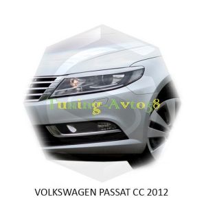 Реснички на фары Volkswagen Passat CC 2012г-