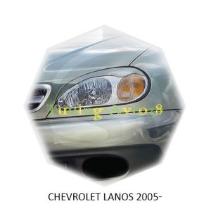 Реснички на фары Chevrolet Lanos 2005г-