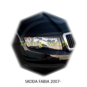 Реснички на фары Skoda Fabia  2007-2014г
