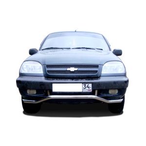 Защита переднего бампера «волна» 60 Chevrolet Niva 2002-2009