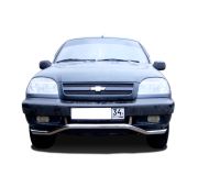 Защита переднего бампера «волна» 60 Chevrolet Niva 2002-2009