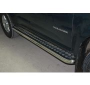 Пороги с накладным листом 60 Chevrolet TRAILBLAZER 2013