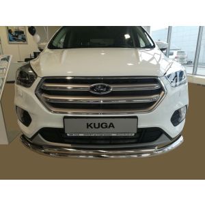 Защита переднего бампера двойная 60/42 Ford KUGA 2016