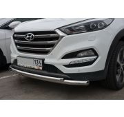 Защита переднего бампера 60/42 Hyundai Tucson 2016-2018